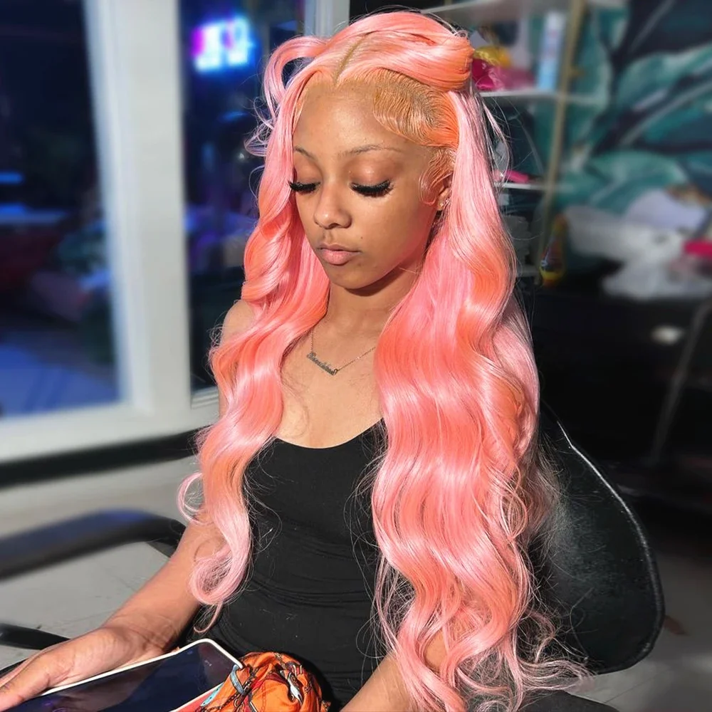 Colored Lace Front Human Hair Wig, 13x4